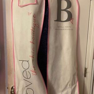 Two prom dresses never worn. Blue is size 4, gold is size 0. Still in bags